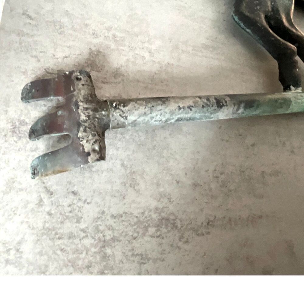 Incredible antique horse weather vane topper copper? salvage piece - Picture 6 of 9